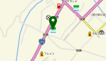ファミリーマート 阿蘇小国店の地図画像