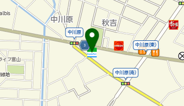 ファミリーマート 富山中川原店の地図画像