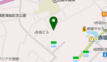 ファミリーマート 赤坂パークビル店の地図画像