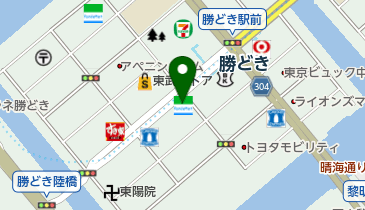 ファミリーマート 勝どき駅前店の地図画像