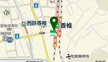 ファミリーマート JR香椎駅店の地図画像