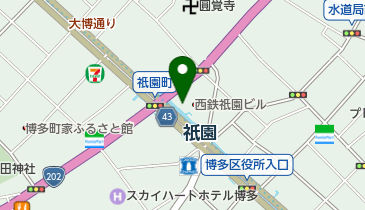 ファミリーマート 博多御供所町店の地図画像