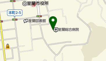 ファミリーマート 市立室蘭総合病院店の地図画像