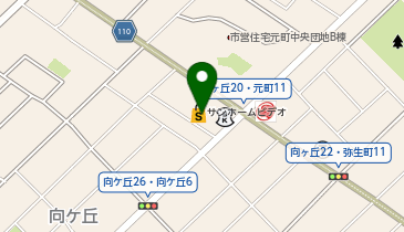 ファミリーマート 江別向ヶ丘店の地図画像