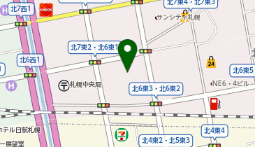 ファミリーマート 札幌北6条東2丁目店の地図画像