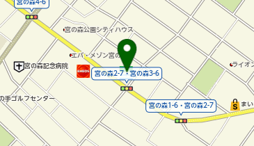 ファミリーマート 札幌宮の森3条店の地図画像