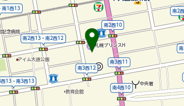 ファミリーマート 札幌プリンスホテル店の地図画像