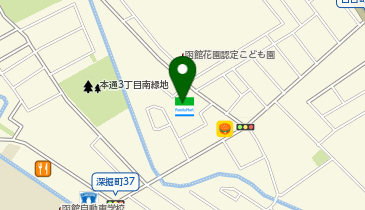 ファミリーマート 函館花園店の地図画像