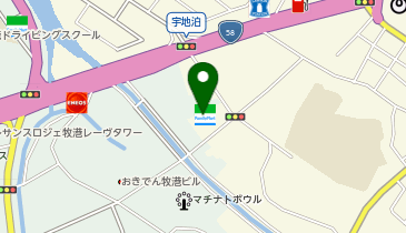 沖縄ファミリーマート 大謝名5丁目店の地図画像