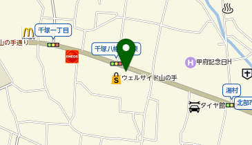 ジョリーパスタ 甲府千塚店の地図画像