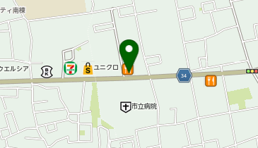 ジョリーパスタ 草加市立病院前店の地図画像