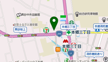 なか卯 本郷三丁目店の地図画像