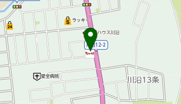 なか卯 川沿店の地図画像