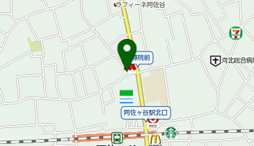 なか卯 阿佐ヶ谷駅北口店の地図画像