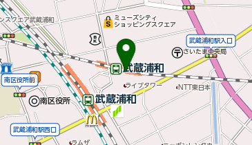 なか卯 武蔵浦和駅前店の地図画像