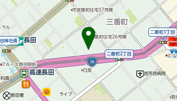 なか卯 長田三番町店の地図画像