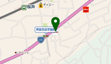 なか卯 箕面桜井店の地図画像