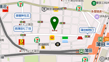 なか卯 蒲田駅西口店の地図画像