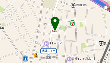 なか卯 池袋二丁目店の地図画像