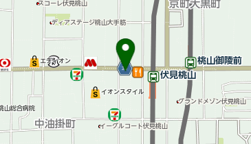 なか卯 伏見桃山店の地図画像