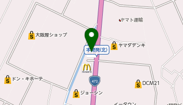 なか卯 472号射水店の地図画像