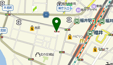 なか卯 福井駅前店の地図画像