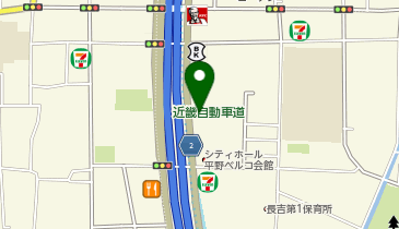 なか卯 長吉長原東店の地図画像