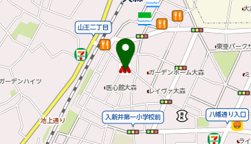 なか卯 大森北一丁目店の地図画像