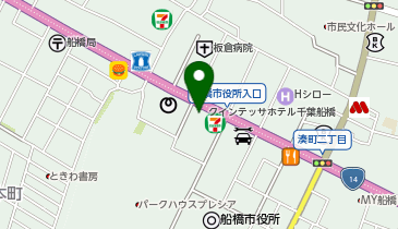 なか卯 船橋湊町店の地図画像