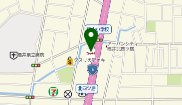 なか卯 8号福井米松店の地図画像