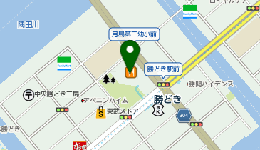なか卯 勝どき一丁目店の地図画像