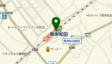 なか卯 東岸和田駅前店の地図画像