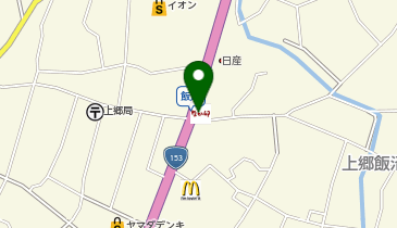 なか卯 飯田上郷店の地図画像