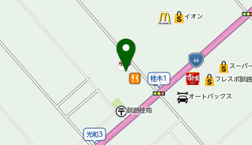 なか卯 釧路桂店の地図画像