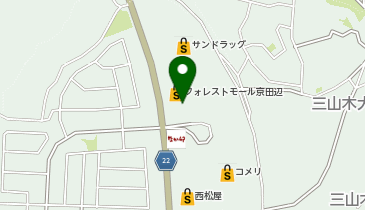 なか卯 フォレストモール京田辺店の地図画像