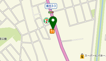 ココス 富丘店の地図画像