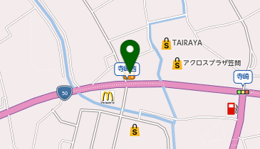 ココス 笠間寺崎店の地図画像