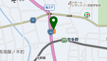 ビッグボーイ 宇多野店の地図画像