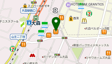 ビッグボーイ 大森駅前店の地図画像
