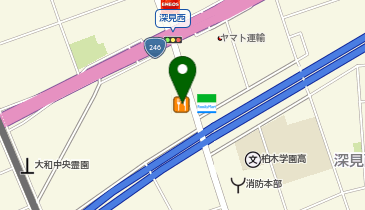 ビッグボーイ 大和深見店の地図画像