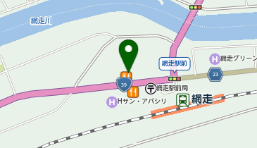 ヴィクトリアステーション 網走駅前店の地図画像