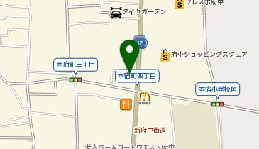 ジョリーパスタ 府中西原店の地図画像