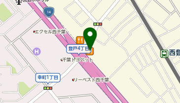 ジョリーパスタ 千葉登戸店の地図画像