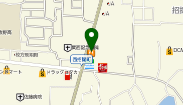 ジョリーパスタ 枚方招提店の地図画像