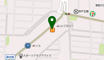 ジョリーパスタ 鈴蘭台店の地図画像