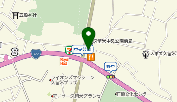 ジョリーパスタ 久留米中央公園店の地図画像