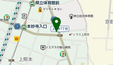 ジョリーパスタ 上熊本店の地図画像