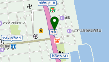 ジョリーパスタ 別府北浜店の地図画像