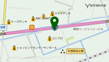 伝丸 126号旭警察署前店の地図画像