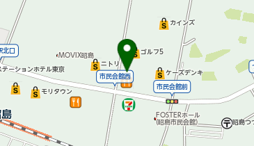 はま寿司 昭島昭和の森店の地図画像